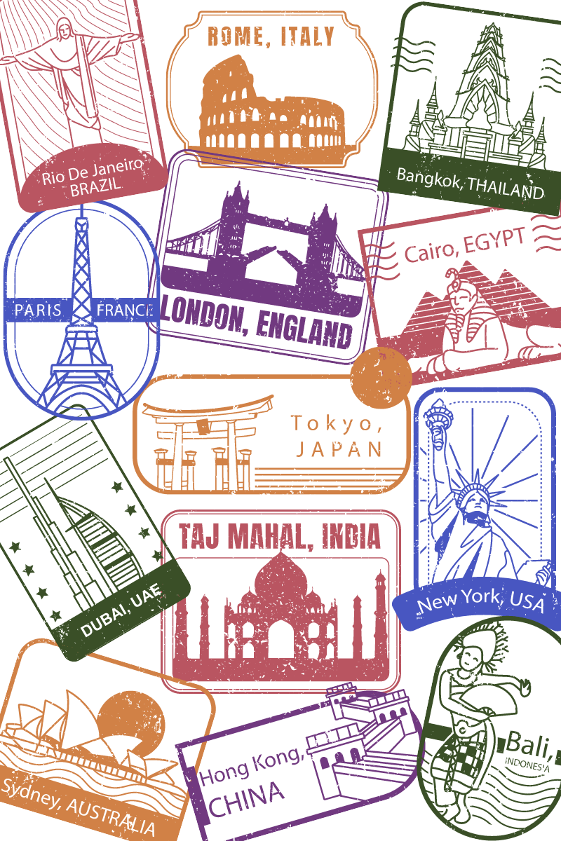 Stamps of World Landmarks